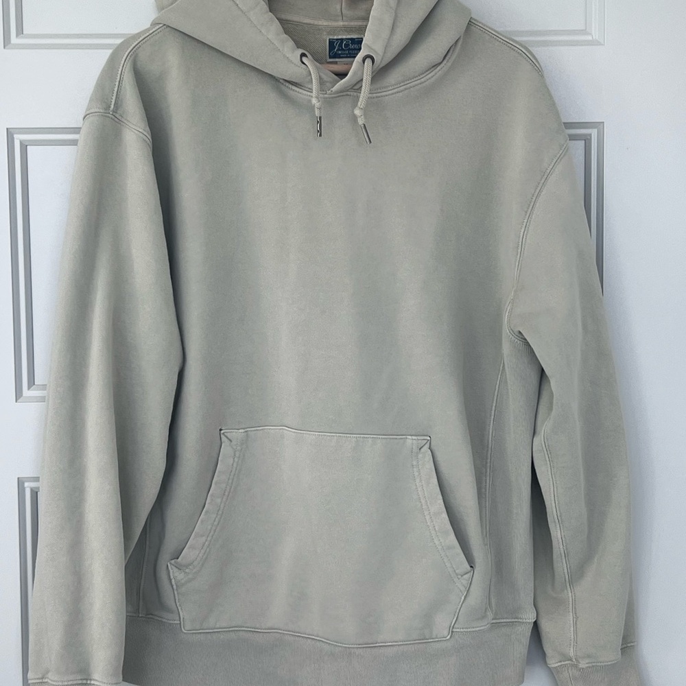 J. Crew Light Green/Gray Hoodie